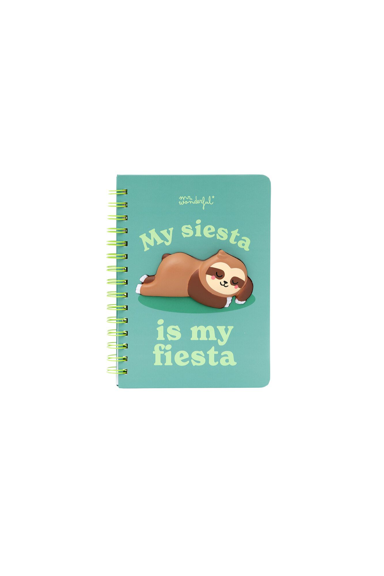 Mr. Wonderful Caderno A5 3D Squishy Sloth