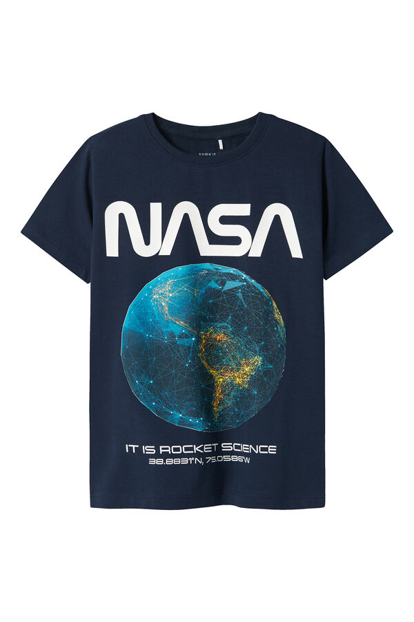 Name it NASA kids t-shirt blue