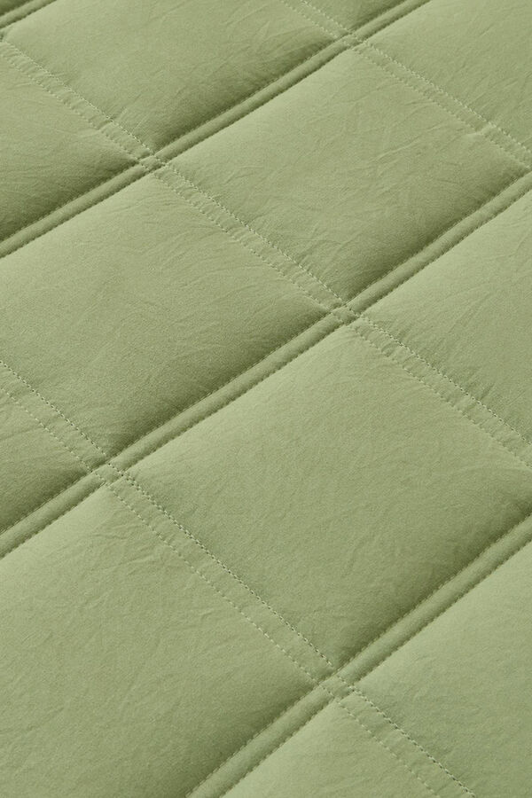 Textura Colcha de microfibra kaki