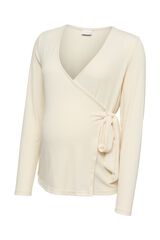 Mamalicious Maternity wrap T-shirt brown
