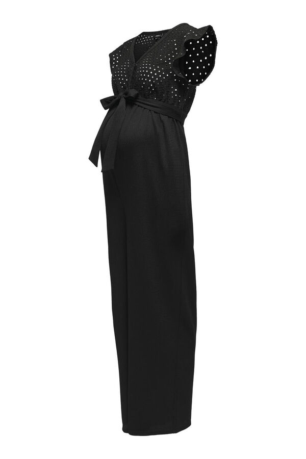 Womensecret Long lace maternity jumpsuit noir