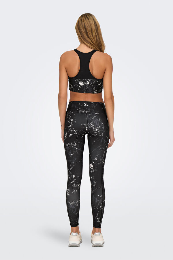 Only Play Leggings mit hoher Taille und Tasche Schwarz