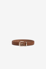 Vilanova Faux leather belt nude