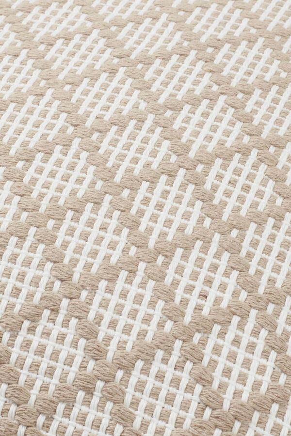 Womensecret Geometric embroidered cushion cover szürke