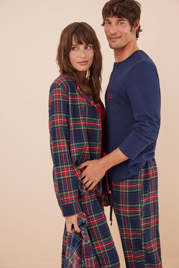 Womensecret Better Together 100% cotton classic pyjamas blue