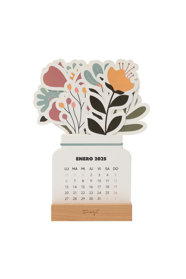 Mr. Wonderful 2025 desktop calendar with base to enjoy the year with enthusiasm Print