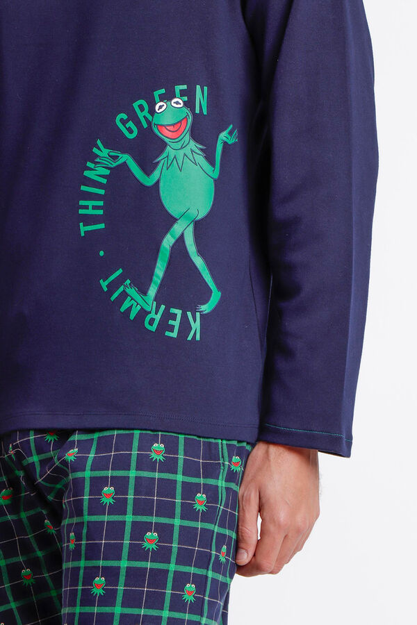 Admas Pijama largo hombre Rana Gustavo azul