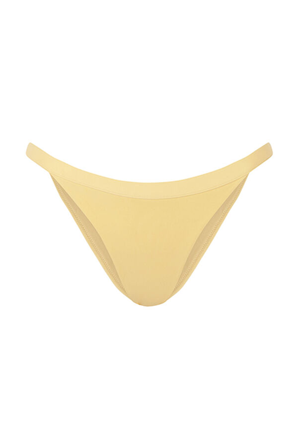 Womensecret Yellow neoprene bikini bottoms printed