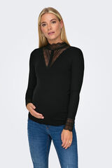 Womensecret Lace maternity top Crna