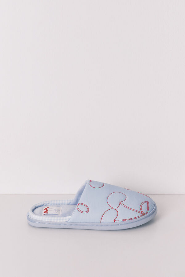 Women'secret Blue cherry slippers blue