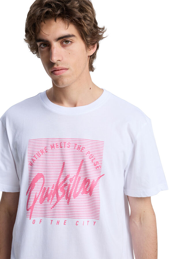 Quiksilver Logo print short sleeve T-shirt white