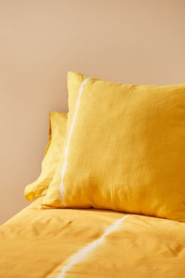 Womensecret Mare mustard tie dye square pillow rávasalt mintás