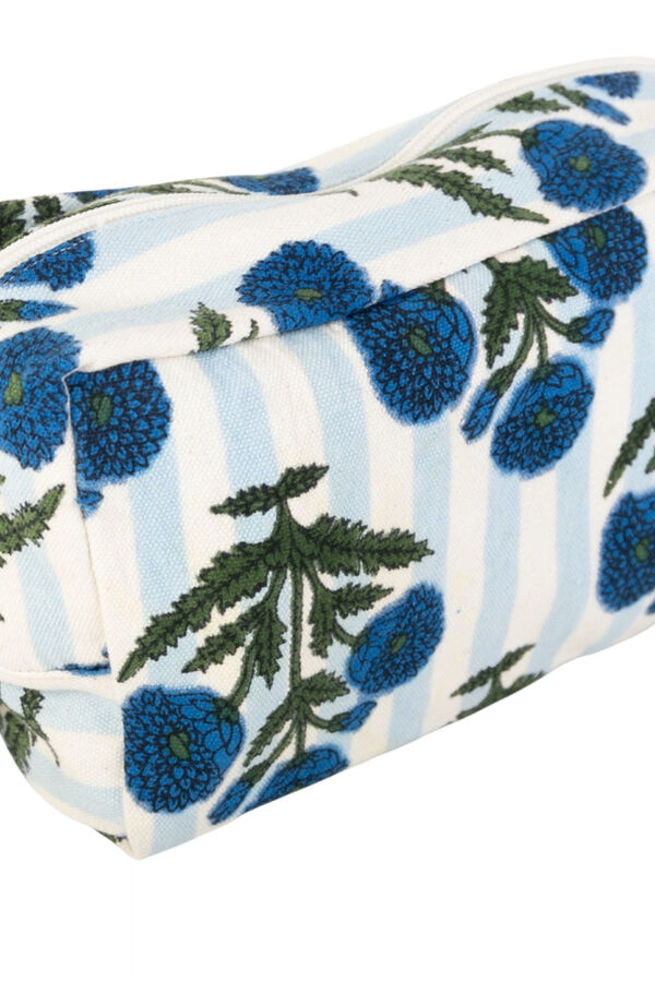 Kbas Trousse de toilette en coton bleu