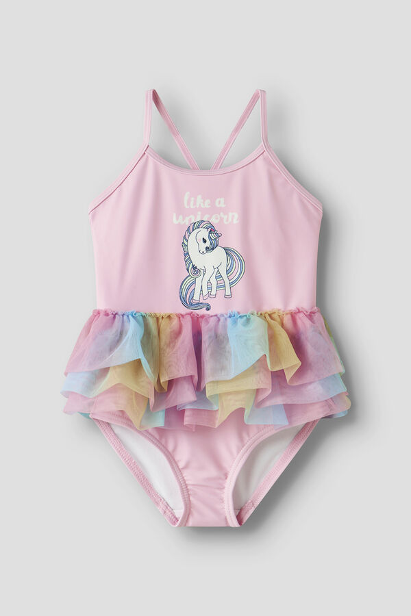 Name it Ba&ntilde;ador unicornio de ni&ntilde;a rosa