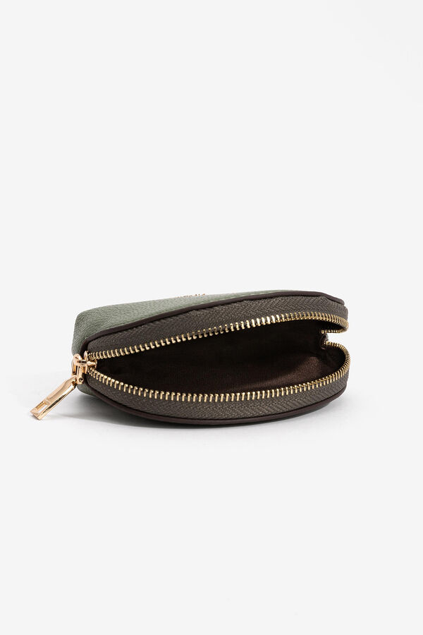 Vilanova Bolsinha lisa com fecho de correr verde