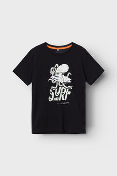 Womensecret T-shirt de menino manga curta preto
