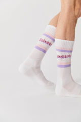 Womensecret Besocks men's high socks in organic cotton white