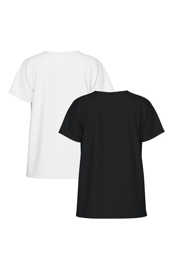 Pieces 2-pack T-shirts noir