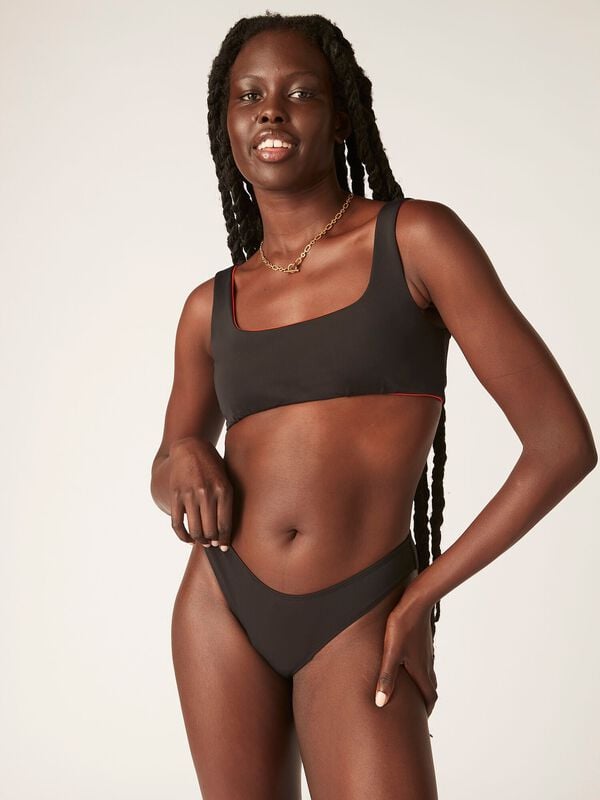 Braga de bikini menstrual para adolescentes - Louana (negro) – La