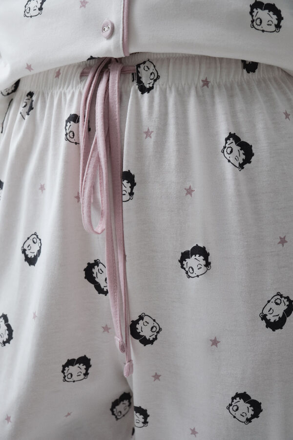 Women'secret Betty Boop cotton classic pyjamas beige