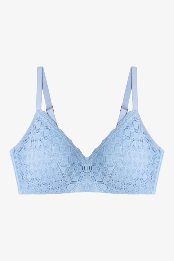 Gisela Non-wired full cup bra blue