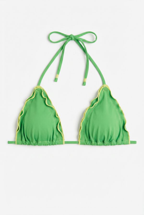 HI&BYE Green triangle bikini top green