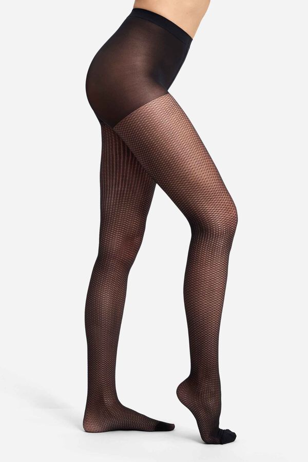 DIM Meia Fantasia DIM Style Le Diamant preto