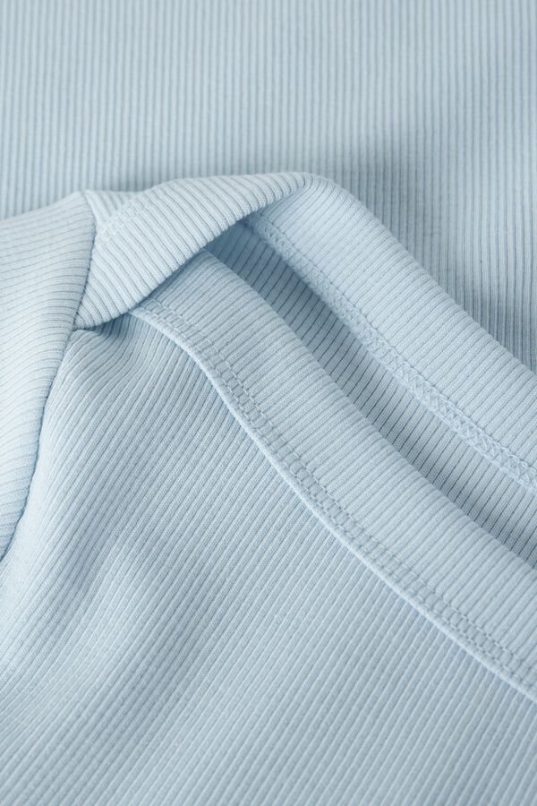 Lmtd Camiseta manga corta hombro ca&iacute;do azul