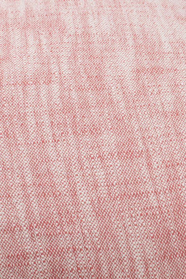 Womensecret Funda cojín algodón efecto lino rojo