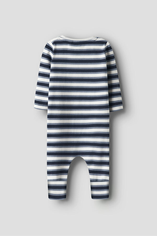 Name it Gestreifter Baby-Pyjama Blau