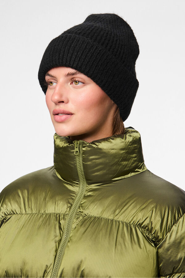 Pieces Gorro de punto negro