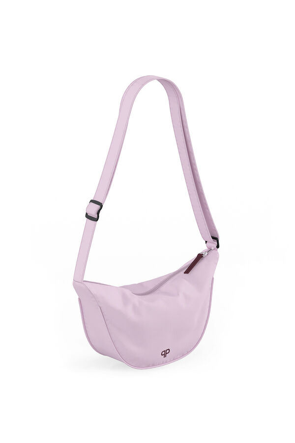 Pieces Sac bandouli&egrave;re en nylon rose
