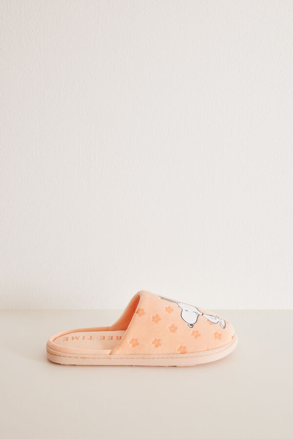 Womensecret Narandžaste sobne papuče Snoopy Narandžasta