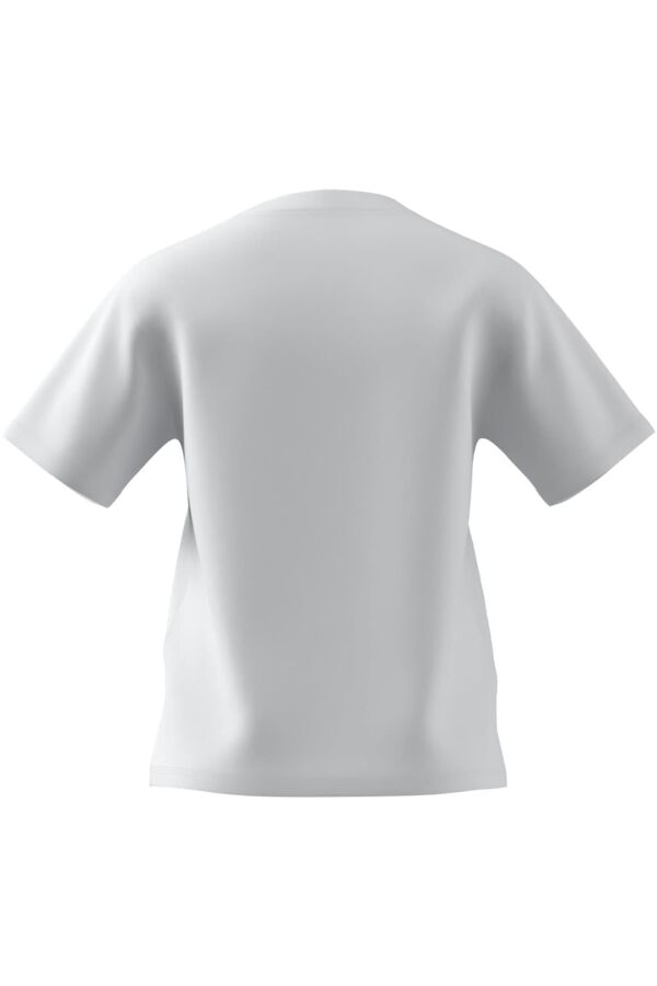 Adidas Camiseta algod&oacute;n logotipo peque&ntilde;o blanco