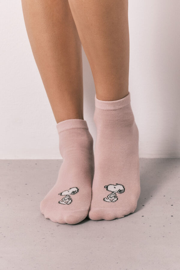 Women'secret Pakovanje 5 Snoopy kratkih čarapa Print