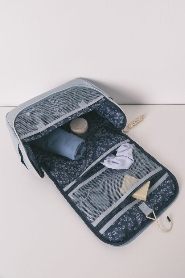 Women'secret Trousse de toilette grande &agrave; fleurs bleu vif bleu