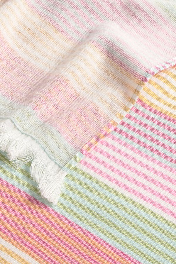 Textura Doppelseitiges Handtuch aus Stoff und Frottee mit Print