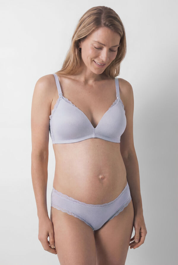Women'secret Blue padded triangle maternity bra CHARMING blue