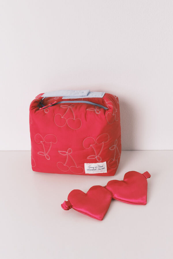 Women'secret Red medium puffer vanity case MICKEY red