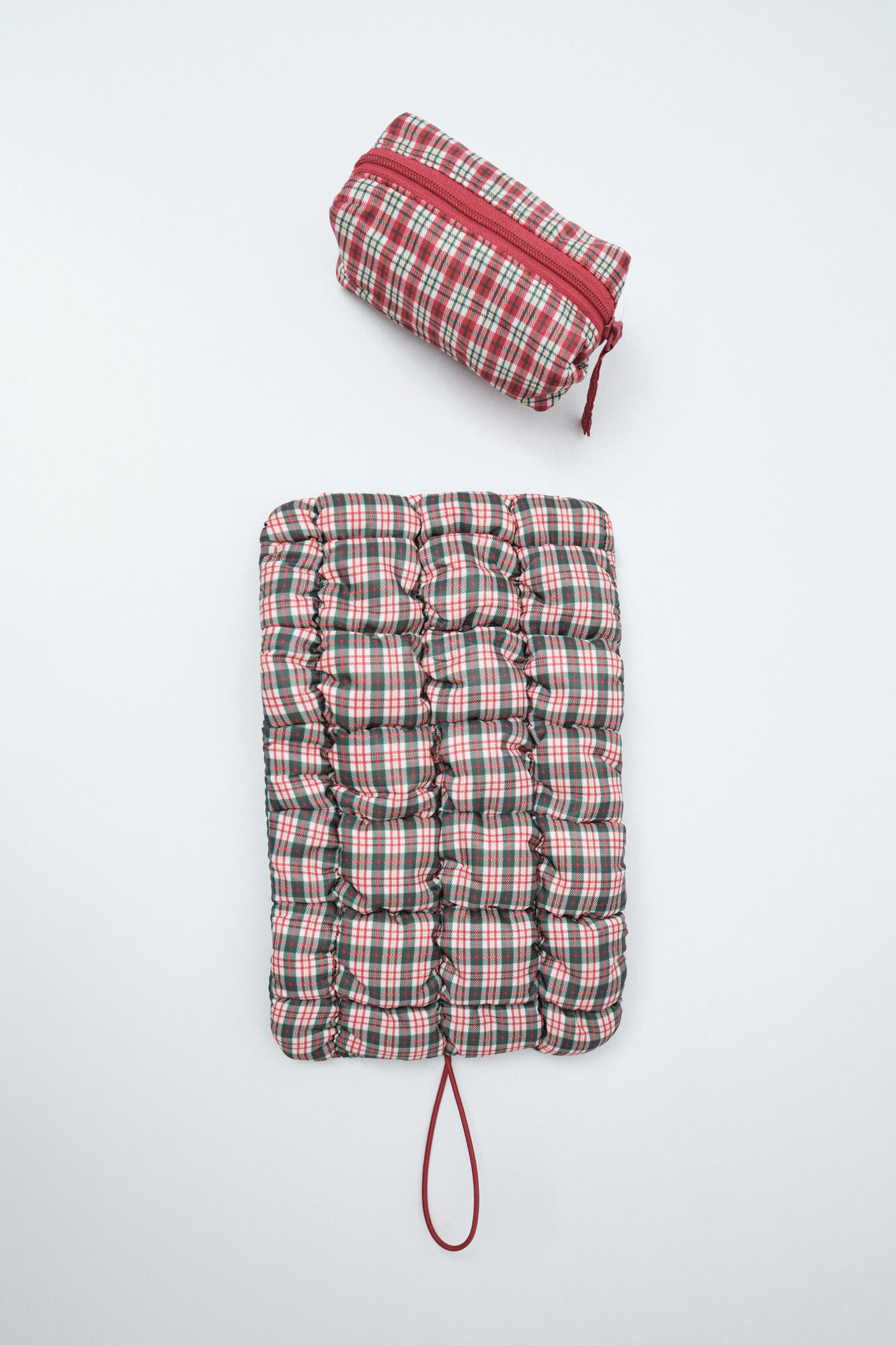 Women'secret Green quilted plaid jewellery box