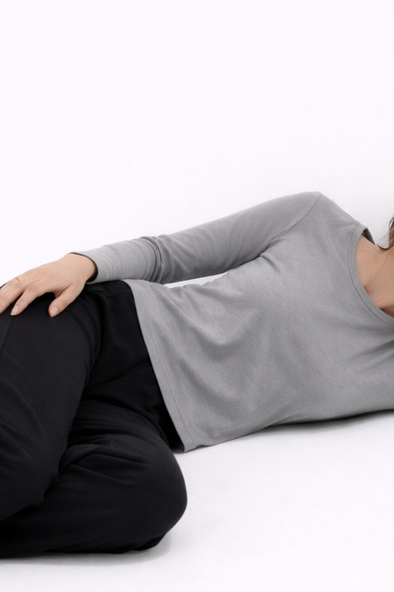 Lmtd Camiseta de manga larga gris