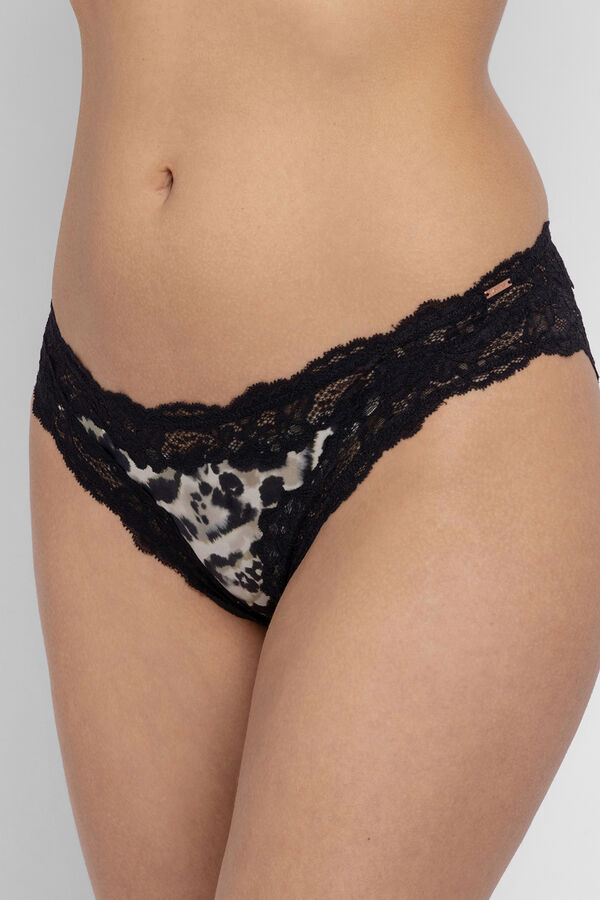 Dorina Braga estampada Origins print negro