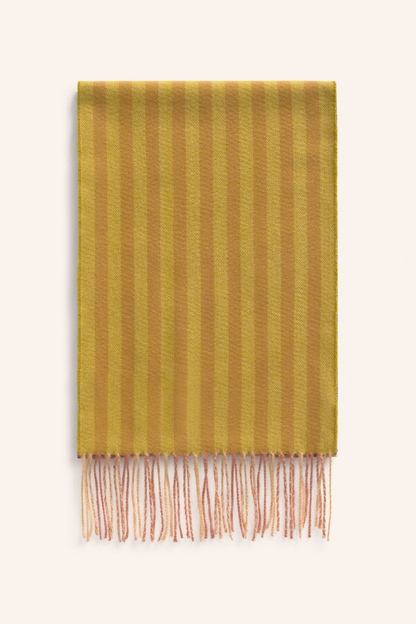 Calma House Bufanda a rayas Shima estampado