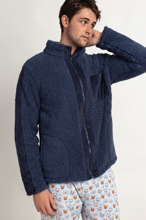 Admas Robe de homem Ski Club castanho