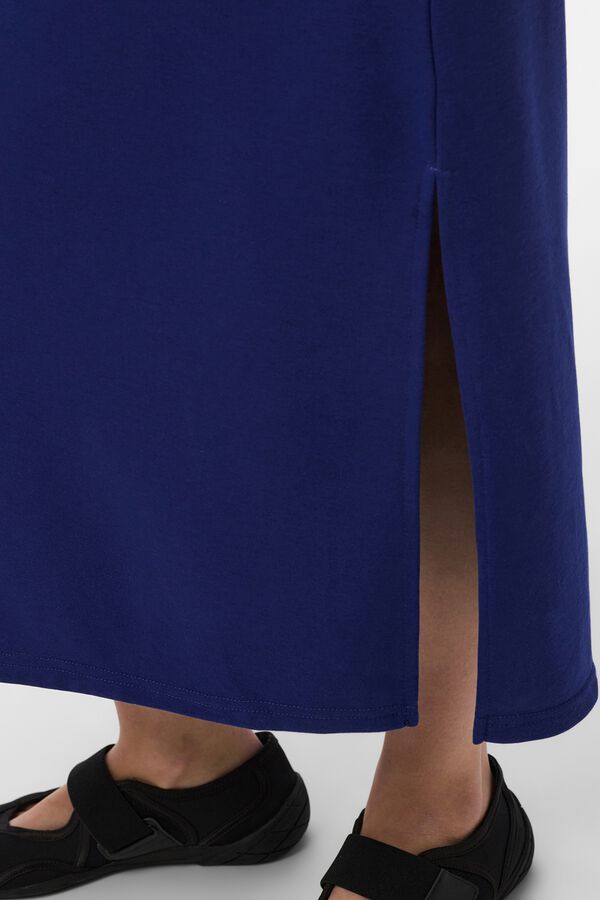 Pieces Sleeveless midi dress blue