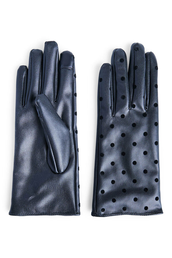 Pieces Guantes efecto piel negro