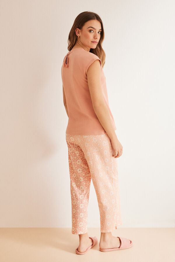 Womensecret 100% cotton pink capri pyjamas  pink