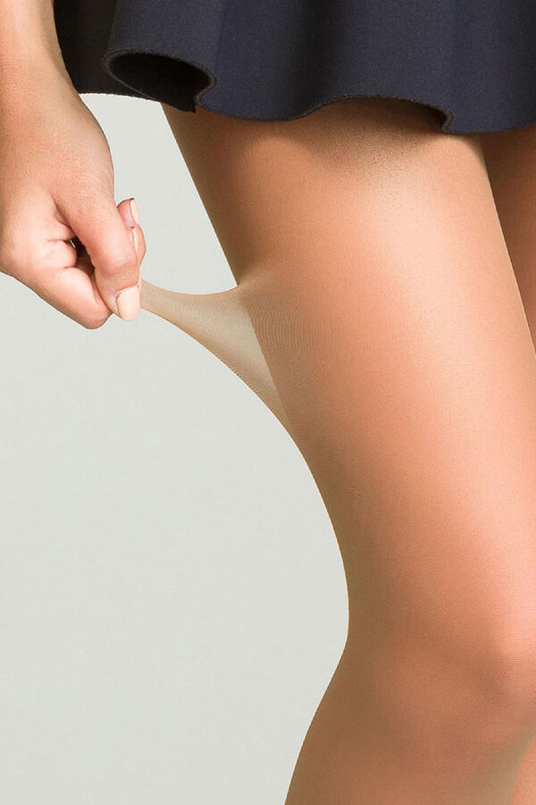 Dim Pack de 2 pantys opaca satinada 15 Deniers beige