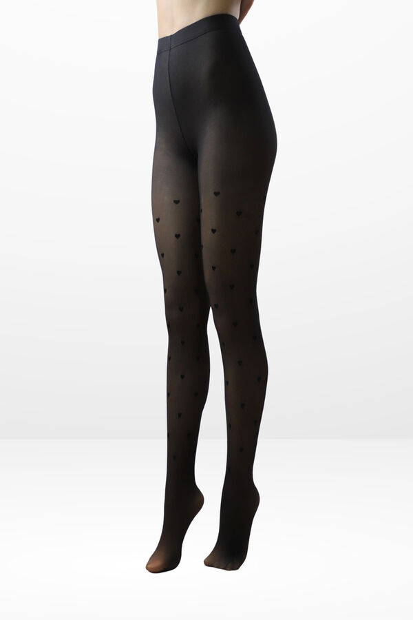 Ivette Bridal Double Layer Thermal Opac Panty 220Dn Velvet Fantasy black