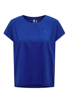 Womensecret Camiseta básica manga corta azul
